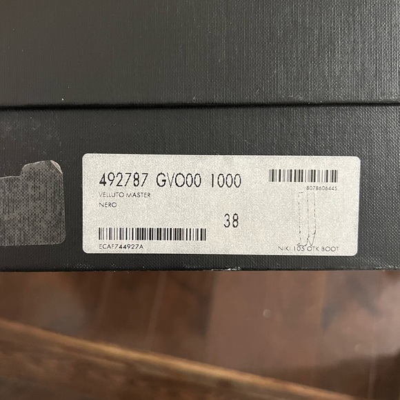 Saint Laurent Women's Niki Black Velvet Over The Knee Boots - Picture 5 of 14